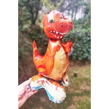 Pekshop Ayaklı Dinazor Folyo Balon 2 Dik Durabilen Masa Üstü Boy Dinozor 45CM