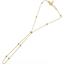 Mistik Silver Taşsız Topçuklu Zincir Gümüş Şahmeran Bileklik - Rodyum