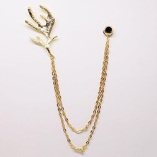 Coolmenclub Geyik Boynuzu Ceket Yaka Iğnesi