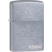 Zippo Regular Street Chrome Logo Çakmak Rüzgar Geçirmez Taşınabilir Özellikli Premium Malzeme