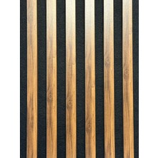 Şahan Art Deco Akustik Duvar Paneli / Ceviz / 1.  MDF / 1. Keçe