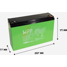 Wpp 12 V 43 Ah Elektrikli Motorsiklet aküsü 2024 üretim