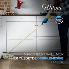 Wilma Secret Ultra Lüks Mikrofiber Mop Ucu - Vileda Mop Ucu 2 Adet Pembe