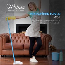 Wilma Secret Ultra Lüks Mikrofiber Mop Ucu - Vileda Mop Ucu 2 Adet Pembe