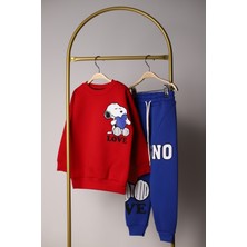 Lolipop Kids Store Peanuts Love Sırt Baskılı Eşofman Takımı