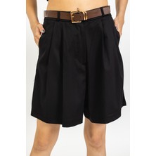 olafre Kemerli Bermuda Şort, Uzun Şort, City Boy Şort, Pantolon, 23Y13398