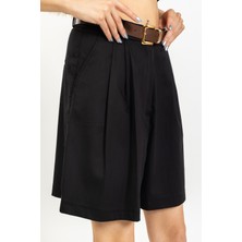 olafre Kemerli Bermuda Şort, Uzun Şort, City Boy Şort, Pantolon, 23Y13398