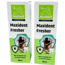 Nanbell 2 Kutu Maxident Fresher Kedi ve Köpekler Için Diş Bakım Spreyi 100 ml