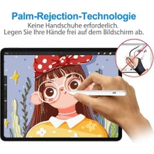 M.tk moveteck Ipad Air 4 Air 5 Nesil Uyumlu Pencil Stylus Palm Rejection Eğim Özellikli Çizim Kalemi Yazı Not Avuç Red