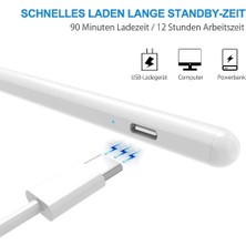 M.tk moveteck Ipad Air 4 Air 5 Nesil Uyumlu Pencil Stylus Palm Rejection Eğim Özellikli Çizim Kalemi Yazı Not Avuç Red