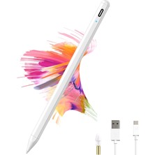 M.tk moveteck Apple Ipad Mini 6 Pencil Stylus Palm Rejection Eğim Özellikli Çizim Kalemi Yazı Not Avuç Red