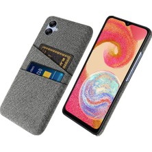 Seashell Digital Samsung Galaxy A04 4g (164.4 x 76.3 x 9.1 Mm) Bez Dokusu Telefon Kasası Çift Kart Yuvaları Yumru Karşılaştırmalı Pc Koruyucu Arka Kapak-Grey (Yurt Dışından)