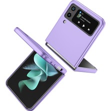 Seashell Digital Samsung Galaxy Z Flip4 Için 5g Ayarlanabilir Kickstand Anti-Drop Katlanır Pc Telefon Kılıfı Araba Montajı Metal Sac-Morası (Yurt Dışından)