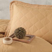 Clasy Ranforce Yatak Örtüsü Çift Kişilik Tafana V4 Zencefil