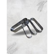 İntime Endüstriyel Mutfak Oval Sandviç Ekmeği Pişirme Kalıbı - 14X4X4 cm Argon Kaynaklı 4'lü OVL-14X4