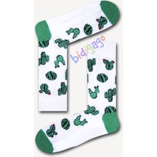Bidigago Kaktüs Desenli Unisex Kolej Çorap