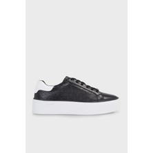 Calvin Klein Logolu Deri Platform Sneaker Ayakkabı HW0HW018700GQ Bayan Ayakkabı HW0HW01870 0gq