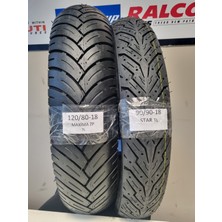 Maruti Tyres 90/90-18 ve 120/80-18 Motosiklet Lastik Takımı Tl (Tubeless - Dubleks) Maximastar