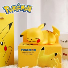 TeeMood  Pokemon Sevimli Anime Pikachu LED Gece Lambası Çocuk Yatak Odası Başucu Dekorasyon Oyuncaklar Hediye