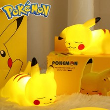 TeeMood  Pokemon Sevimli Anime Pikachu LED Gece Lambası Çocuk Yatak Odası Başucu Dekorasyon Oyuncaklar Hediye