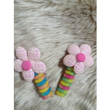 Efna Store Pullu Papatya Renk Burgu Yay Makarna Toka(2 Adet)