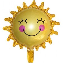Kidspartim Güneş Gülen Yüz Folyo Balon 65 cm