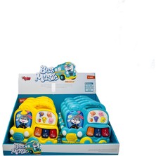 Vardem Işıklı ve Müzikli Otobüs Bebek Piyanosu - Sarı