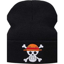 Köstebek Anime One Piece Logo Siyah Bere