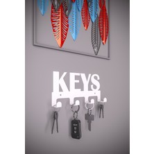 alfams by fmsa Keys Yazılı Metal Anahtar Askısı Metal Anahtarlık Dekoratif Anahtar Askılığı