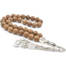 Murty99 Gümüş Kaplama Püsküllü Küre Kesim Dev Boy Venge Ağacı Tesbih