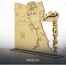 Minsetta Shop Mısır Ülke Ahşap Dekoratif - Egypt Country Wooden Decorative