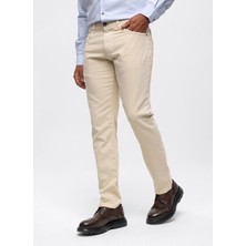 Back And Bond Slim Fit Koyu Bej Erkek Pantolon B33W32000
