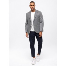 Back And Bond Slim Fit Antrasit Erkek Düz Ceket B33W50013