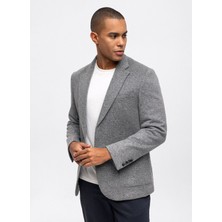 Back And Bond Slim Fit Antrasit Erkek Düz Ceket B33W50013