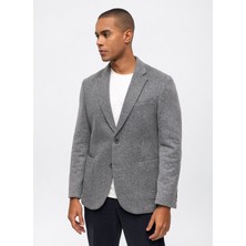 Back And Bond Slim Fit Antrasit Erkek Düz Ceket B33W50013