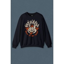 So Cool Born To Be Wild Rock And Roll Music Müzik Baskılı Unisex Sweat