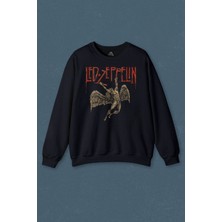 So Cool Led Zeppelin Falling Angel Rock Music Baskılı Unisex Sweat