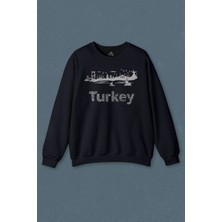 So Cool Istanbul Eminönü Kız Kulesi Ayasofya Türkiye Turkey Baskılı Unisex Sweat
