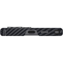Benks Galaxy S24 Ultra Kılıf Magsafe Özellikli Karbon Fiber Benks Essential Armorair 600D Kevlar Kapak