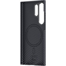 Benks Galaxy S24 Ultra Kılıf Magsafe Özellikli Karbon Fiber Benks Essential Armorair 600D Kevlar Kapak