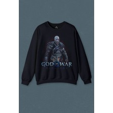 So Cool Baskılı Erkek Sweatshirt God Of War Ragnarok Gamer Oyun Baskılı Unisex Sweat