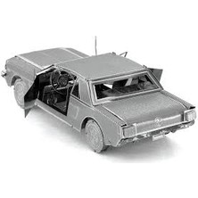 DIY 1965 Ford Mustang 3D Metal Maket Bulmaca Puzzle Modeli Kitleri Dıy Lazer Kesim 14+ Yaş 56+ Parça