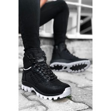 Big King Su Geçirmez Outdoor Trekking Bot Siyah Beyaz Rahat Taban ve Koku Yapmayan İç Astar