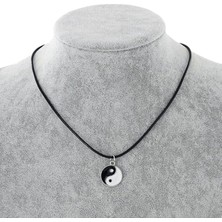 Daily Fashion Paslanmaz Çelik Antik Unisex Ying Yang Denge Ipli Kolye