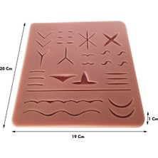 Şimdi Trend Esnek Eğitim Seti Yumuşak Silikon 18 x 20 x 1 cm Doktor Dikiş Pedi