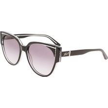 Karl Lagerfeld Kl 6068S 005 55 Kadın Cat Eye Kristal Siyah Kemik Güneş Gözlüğü