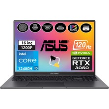 Asus Vivobook 16X K3605ZC-N1013W I5-12450H 16GB 1tb SSD RTX3050 16" Fullhd W11H Taşınabilir Bilgisayar Snertech