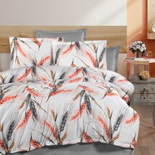 Alena Home %100 Pamuklu Başak Desenli Tek Kişilik Nevresim Takımı 100X200 (Lastikli Çarşaflı)