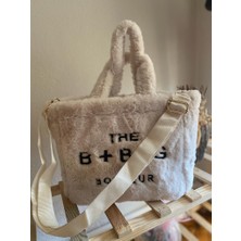 Defne Accesories Kadın Peluş El ve Omuz Çantası