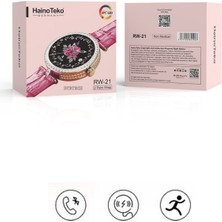 Byrtech Hainoteko Rw-21 Deri Kordonlu Watch 3 Gt3 Mini 42 mm Diamond Edition Amoled Ekran Akıllı Saat